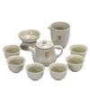 Ge Kiln Ice Crack High-end Kung Fu Tea Set for Home Office Reception Gift Ceramic Teapot and Teacups Nurturable