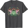 Frog Rainbow Cottagecore Aesthetic Graphic Tee Soft Casual Unisex T-Shirt