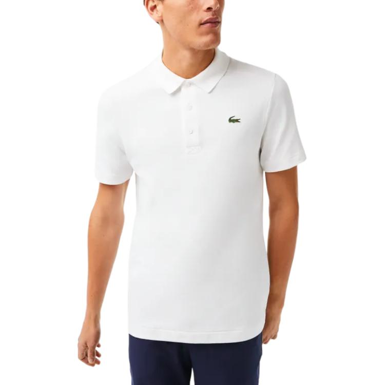 Lacoste Solid Color Polo Shirt Men Tops White DH9309800