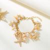 Gift Bohemian Starfish Necklace Pearl Tassel Pendant Conch Shell Bracelet Exaggerate Waist Chain for Women