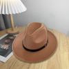 Hat Men's and Women's Felt Hat Fashion Personality Size Bull Head Jazz Hat Mongolian Tibetan Western Riding Sun Hat