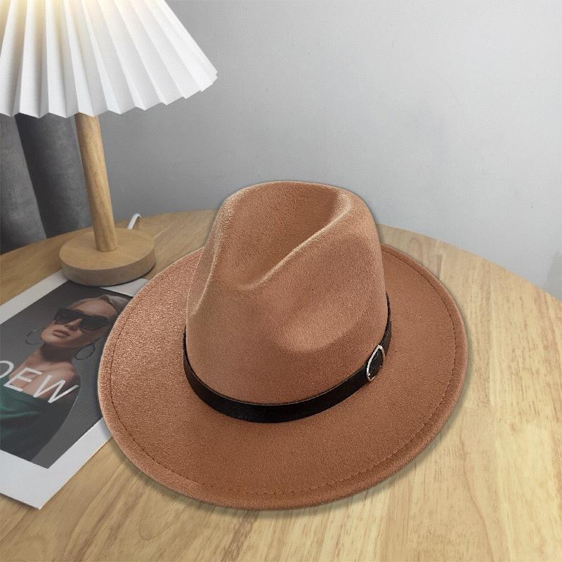 Hat Men's and Women's Felt Hat Fashion Personality Size Bull Head Jazz Hat Mongolian Tibetan Western Riding Sun Hat