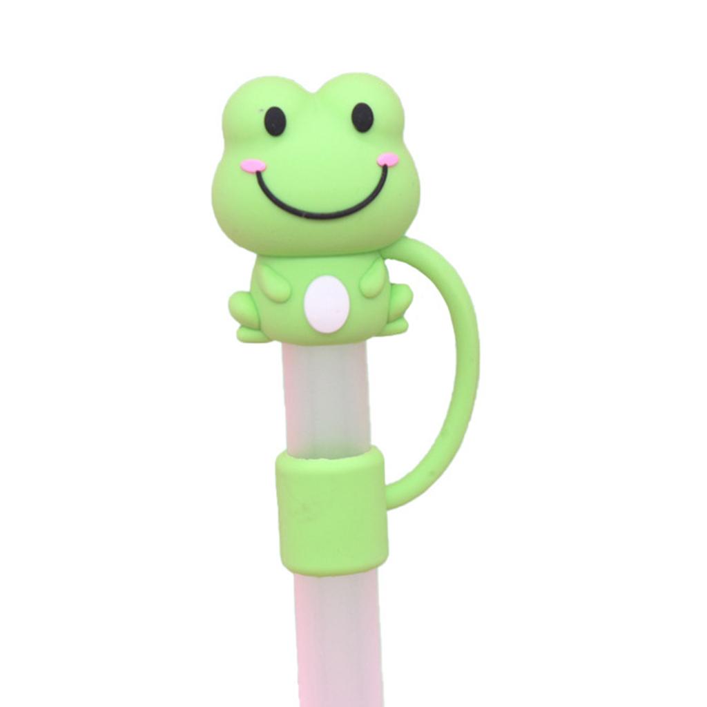 4/8Pcs Animals Star Silicone Straw Covers Cap Drinking Straw Tip Lids SplashProof Plugs Covers Cup Accessories Easy Use