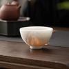 Ice Jade Porcelain Master Cup High-end Tea Tasting Cup Kung Fu Tea Set Single Cup Men's Personal Tea Bowl Embossed Tea Cup