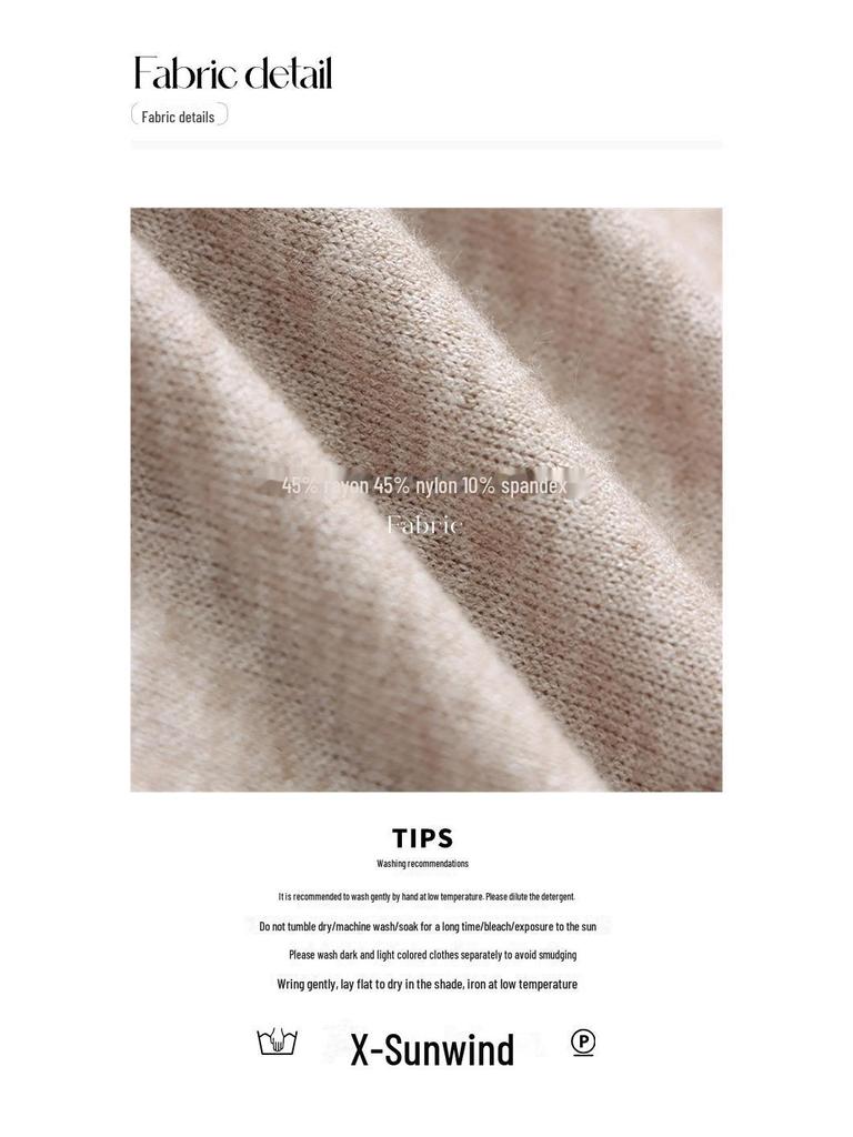 Sinan Casual Blogger Style Round Neck Two-Piece Knit T-Shirt (Short-Sleeved) - SN5531