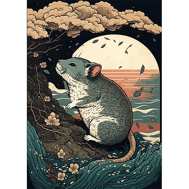 Asian Animals Zodiac Signs Japan China Prints Poster Canvas Painting Modern Wall Art Pictures for Living Room Bedroom Home Decor