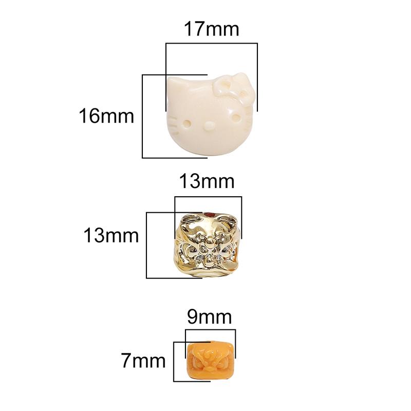 Acrylic Beads Lion Charms Beads For DIY Bracelet Necklace Jewelry Making