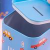 Square Tinplate Piggy Bank Cartoon Coin Cash Storage Jar Container Children Money Saving Box Decoration Boys Girls Gift