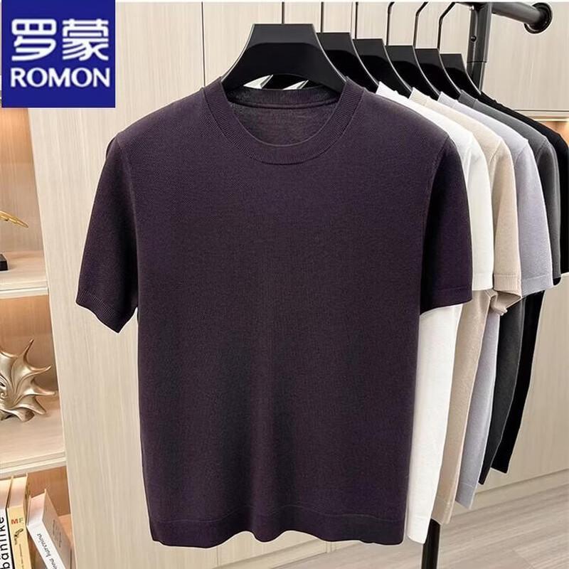 

Romon Men s Ice Silk Knit T-Shirt M/48