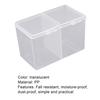 Cutie de depozitare Nail Art Cutie de depozitare din plastic multifuncțional translucid cu 2 grile pentru magazinul de nail art
