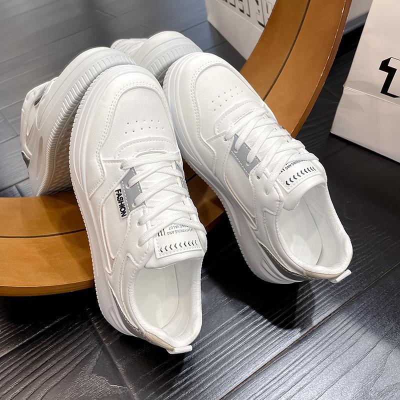 Универсальные маленькие белые туфли женские повседневные студенческие кеды женские — фото 5