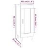 817432 vidaXL Buffet Chêne fumé 34,5x34x90 cm Bois d'ingénierie