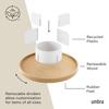 Umbra Bellwood Lazy Susan, White/Natural, Kitchen Storage