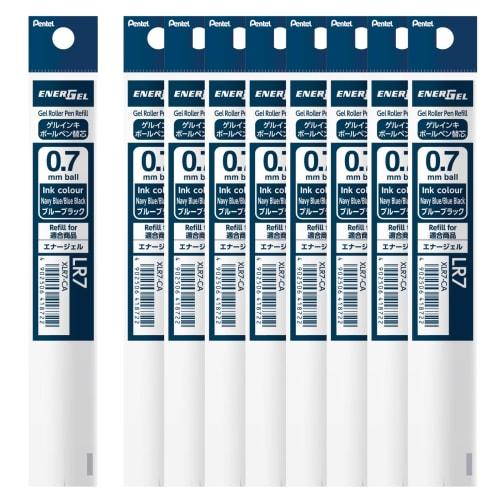 Pentel Ballpoint Pen Refill Energel 0.7mm Blue Black 10 pieces XLR7-CA(10)