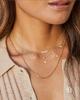 Women 925 Sterling Silver Necklaces Waterproof 14K Gold Plated Cubic Zirconia Choker Necklace for Wedding Prom Brides Jewelry