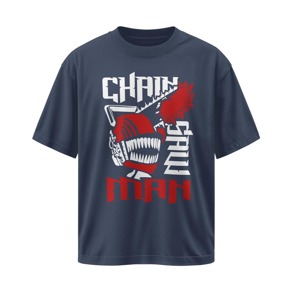 Rock Harajuku Top Print Japanese Anime Chainsaw Man T Shirt Fashion Street Couple Top Y2k Graphic Print Cotton Tshirt Unisex