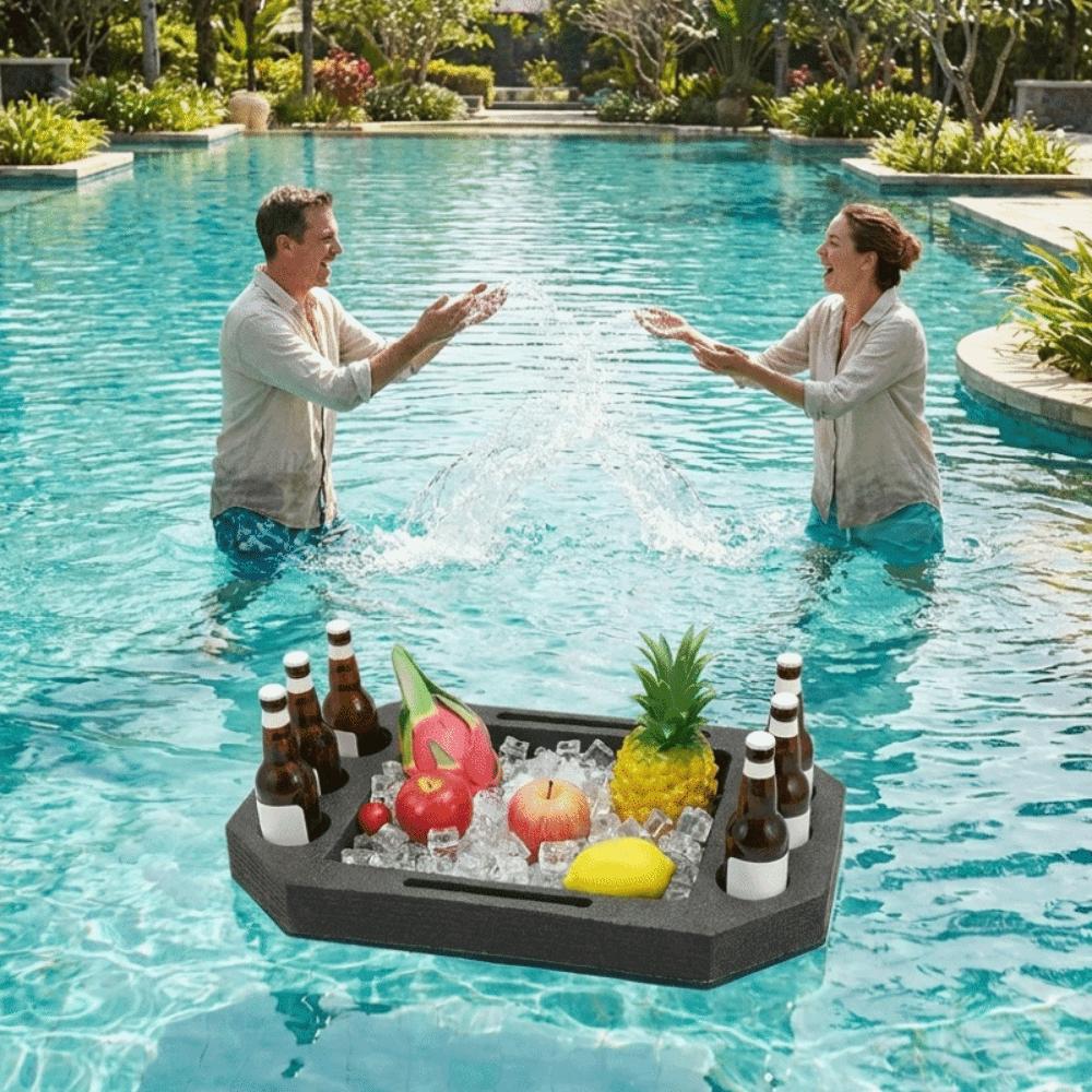 Waterproof Floating Drink Rack Multi-Hole Pool Drink Float Creative Drink Floating Tray Party