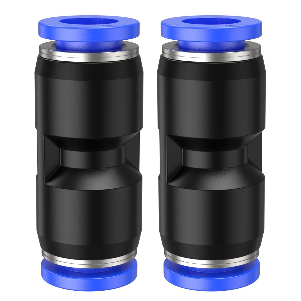 Conjunto de 10 conectores rápidos para caminhão, conector rápido para mangueira de ar de acoplamento de carro, passagem direta para tubo PU de 4/6/8/10/12/14/16mm