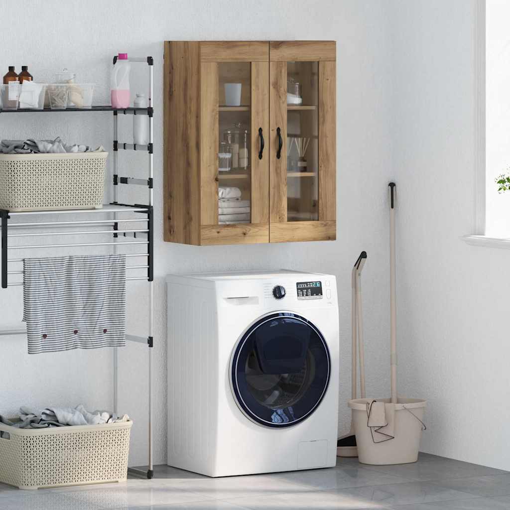 Artisan Oak Wall Mounted Cabinet 69.5 x 34 x 90 cm