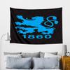 Mun-chen Lion Emblem Printed Tapestry, Fabric Tapestry Wall Hanging Decoration for Bedroom, Living Room, Dorm Room Home Party Fan Gifts