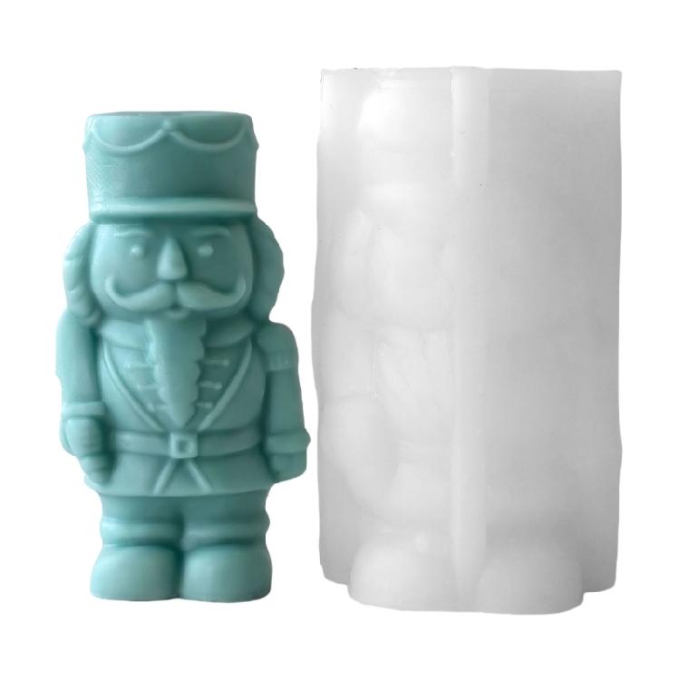 3D Walnuts Soldier Silicones Mould Ornament Molds Beard Man Candle Molds Baking Molds Casting Mould Epoxy Resin Molds