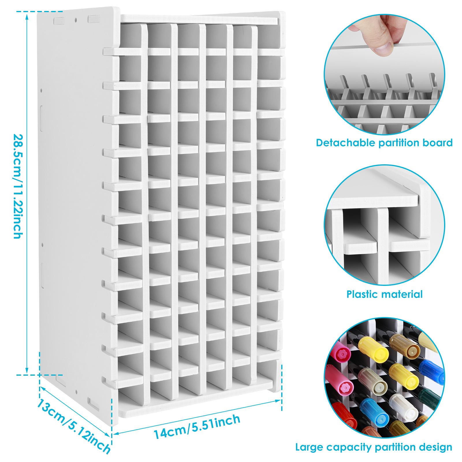 

Органайзер-держатель для маркеров на 120/204 отверстия для хранения цветных ручек, карандашей, маркеров и карандашей, стеллаж для хранения для класса и дома