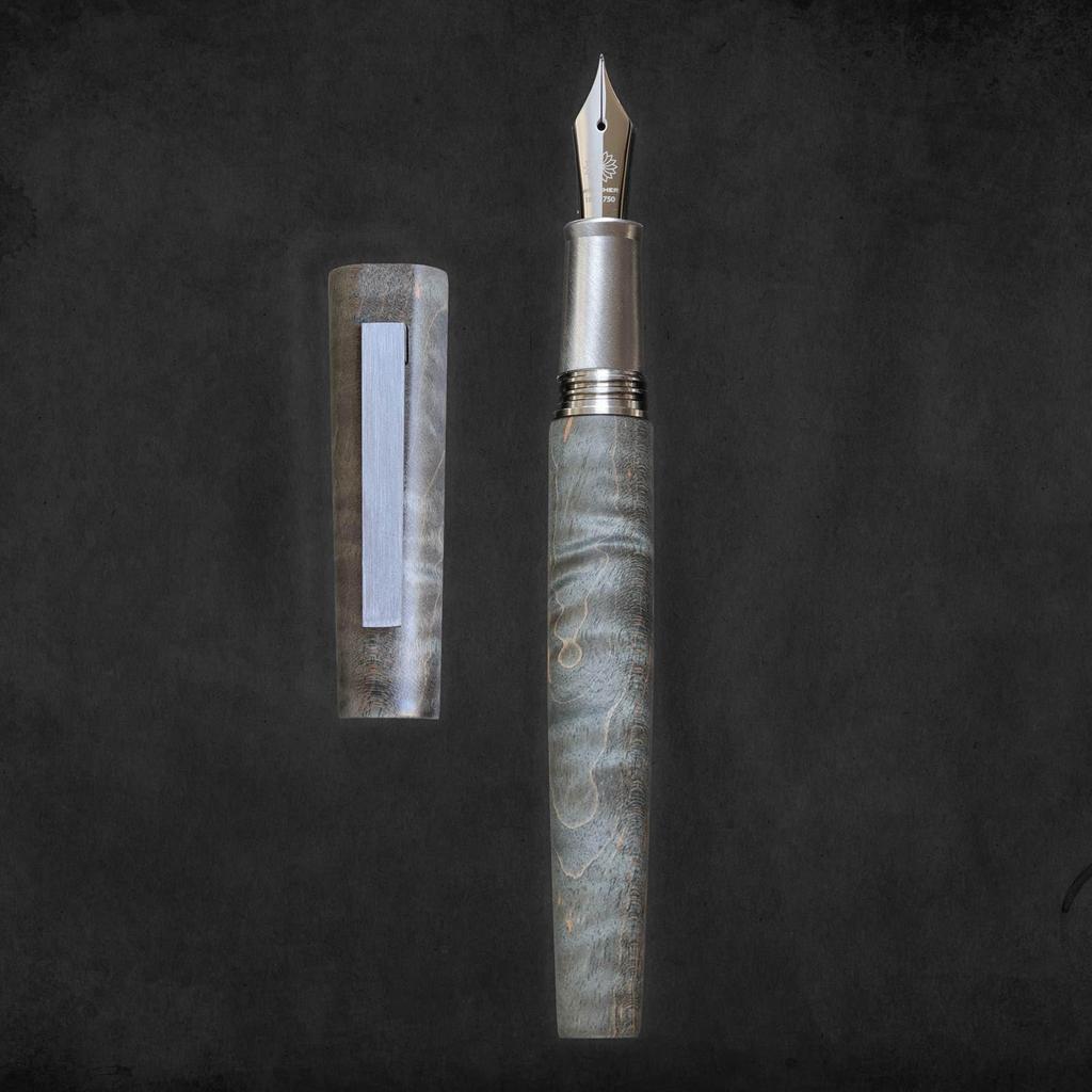 WANCHER Olympus Titan Nocturne Gray Fountain Pen Extra (EF Fine)