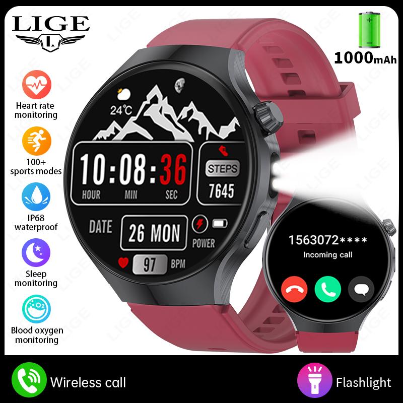 New Military For T-Rex 3 Ultra Smart Watch 1000mAh Battery IP68 Waterproof Compass Flashlight Sports Tracker Smartwatch Men 1000mAh Big Battery