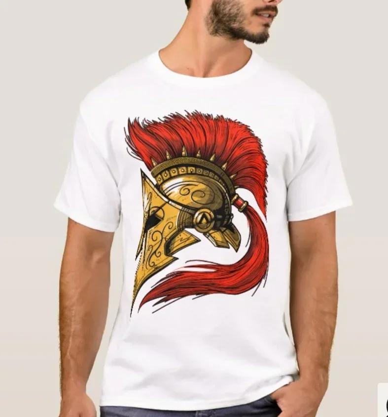 

Greek Mythology and History Spartan Helmet TShirt Summer Cotton Short Sleeve ONeck Mens T Shirt New S3XL S
