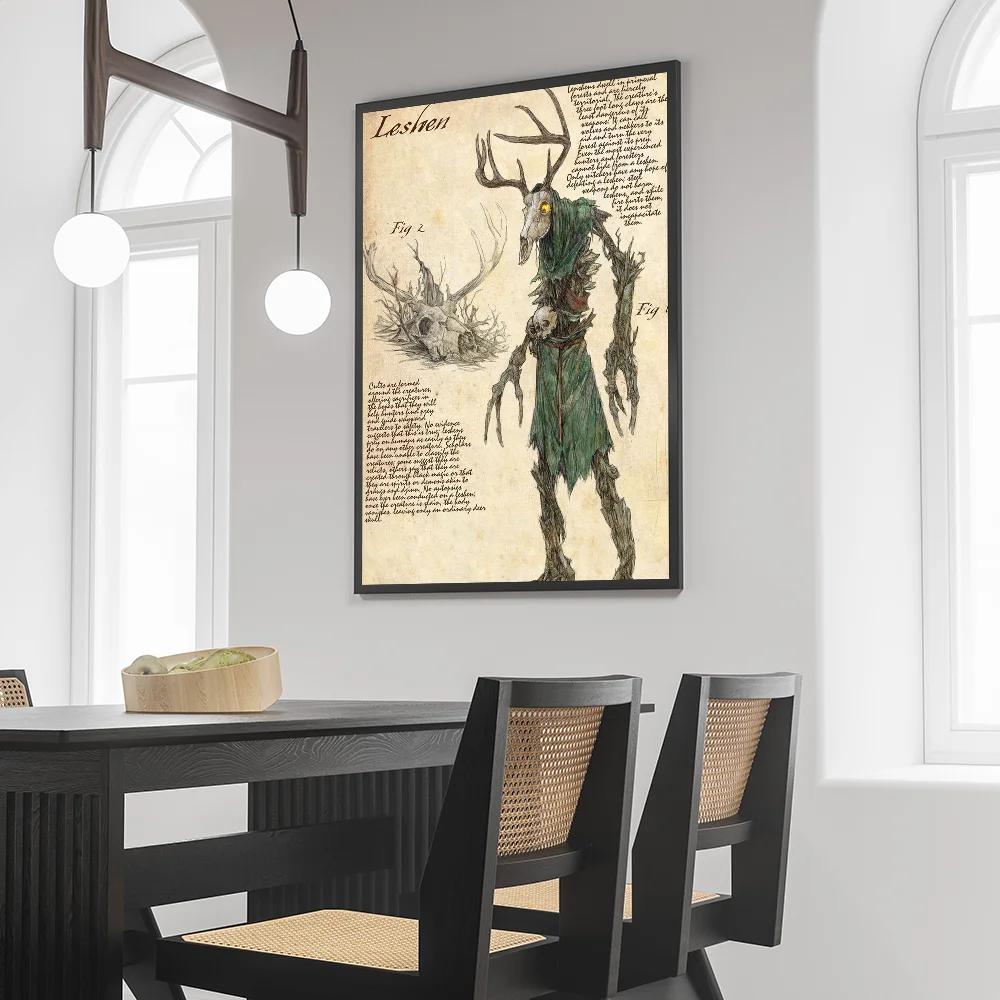 1PC H-Harry Potter Creaturi Magice Dementori Poster Autoadeziv Artă Impermeabilă Hârtie Autocolant Cafenea