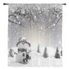 Weihnachten Winter Schneemann Schneeflocken Gardinen Weihnachten Home Dekorationen Fenster Tüll Vorhänge Für Wohnzimmer Schlafzimmer
