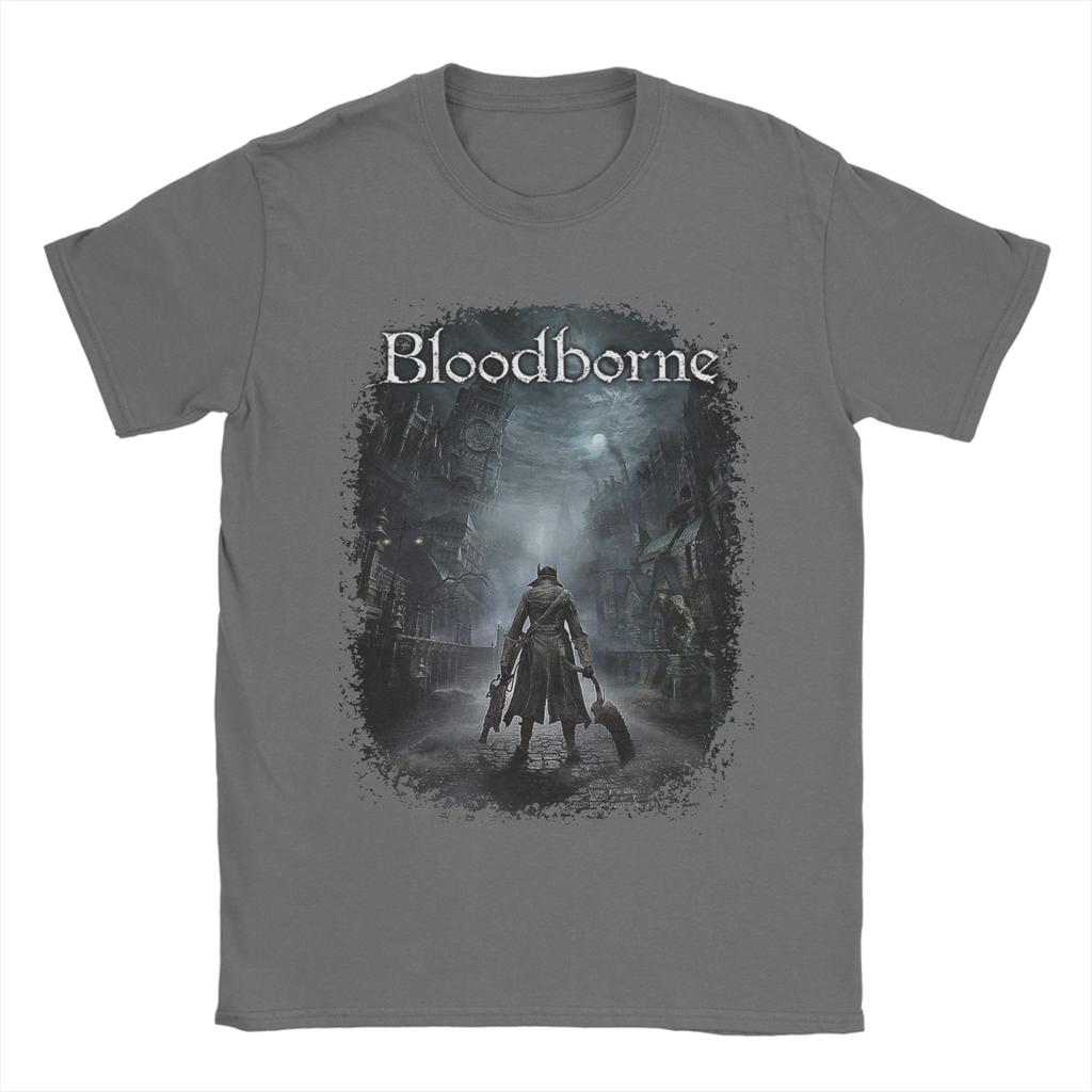 Summer Main Hunter in Yharnam For Gamers Novelty T Shirts 100 Cotton Tshirt for Adult Y2K Retro Cheap Short Sleeve Tees