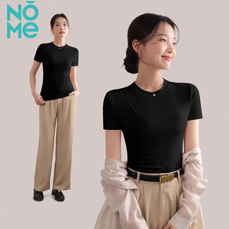 NOMe Women's Cool-Touch Slim Fit Round Neck T-shirt