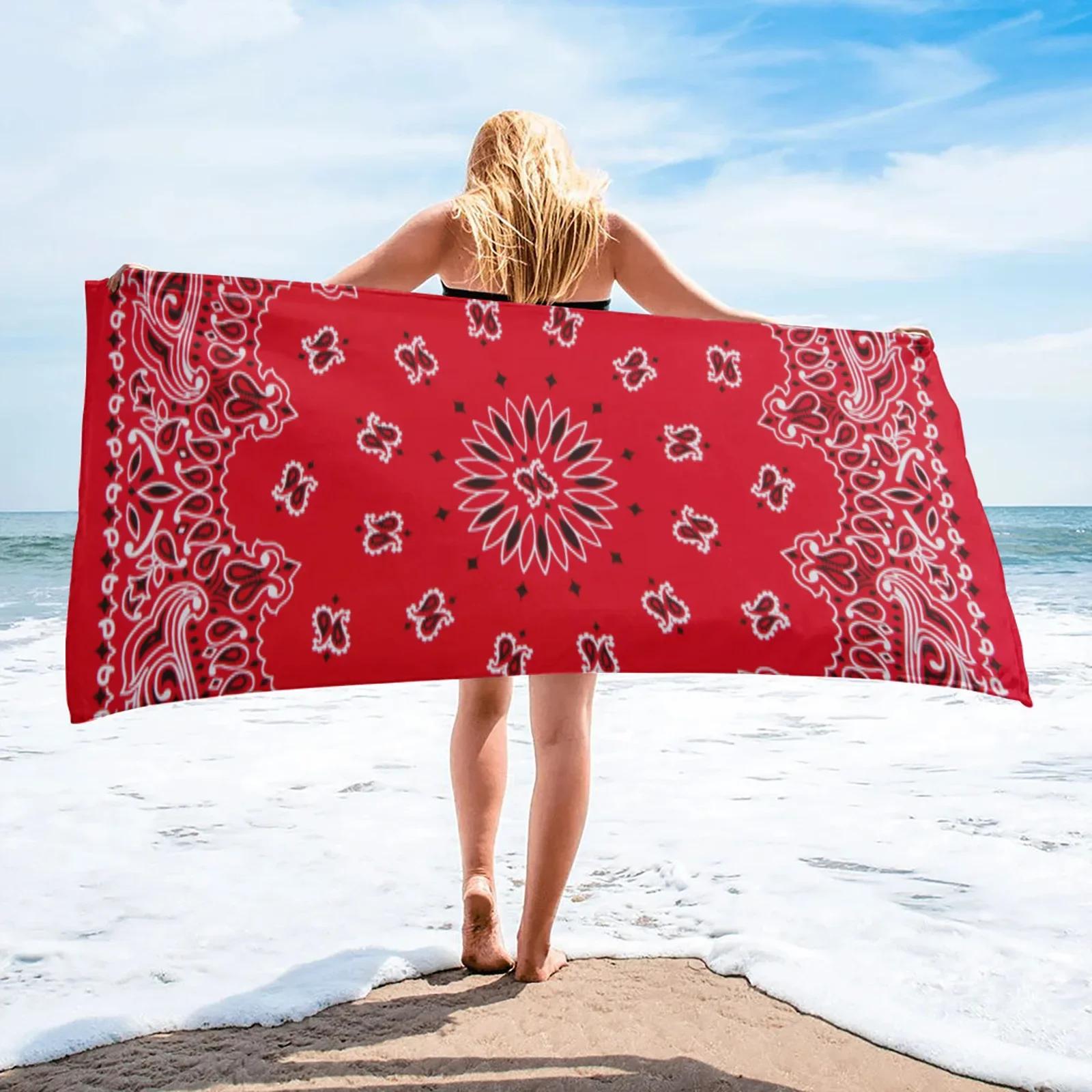 Zwart-wit Print Strandlaken Zwem Badlaken Badkameraccessoires Microvezel Yogamat Sportschool Kamperen Reizen Dames Heren 50x100cm(20x40in)