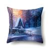 Forest Landscape Pattern Decorative Pillowcase Car Sofa Square Cushion Pillowcase