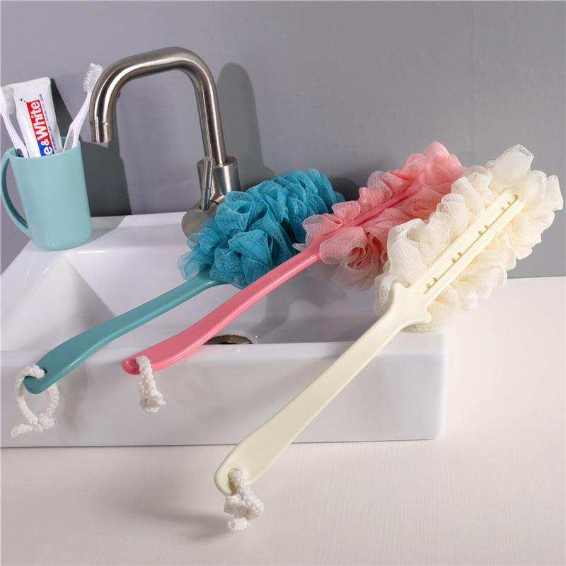 Large Long Handle Bath Rub Bath Bath Ball Flower, Bathroom Bath Brush Bath Rub Bath Brush Bath Rub Back with Lanyard