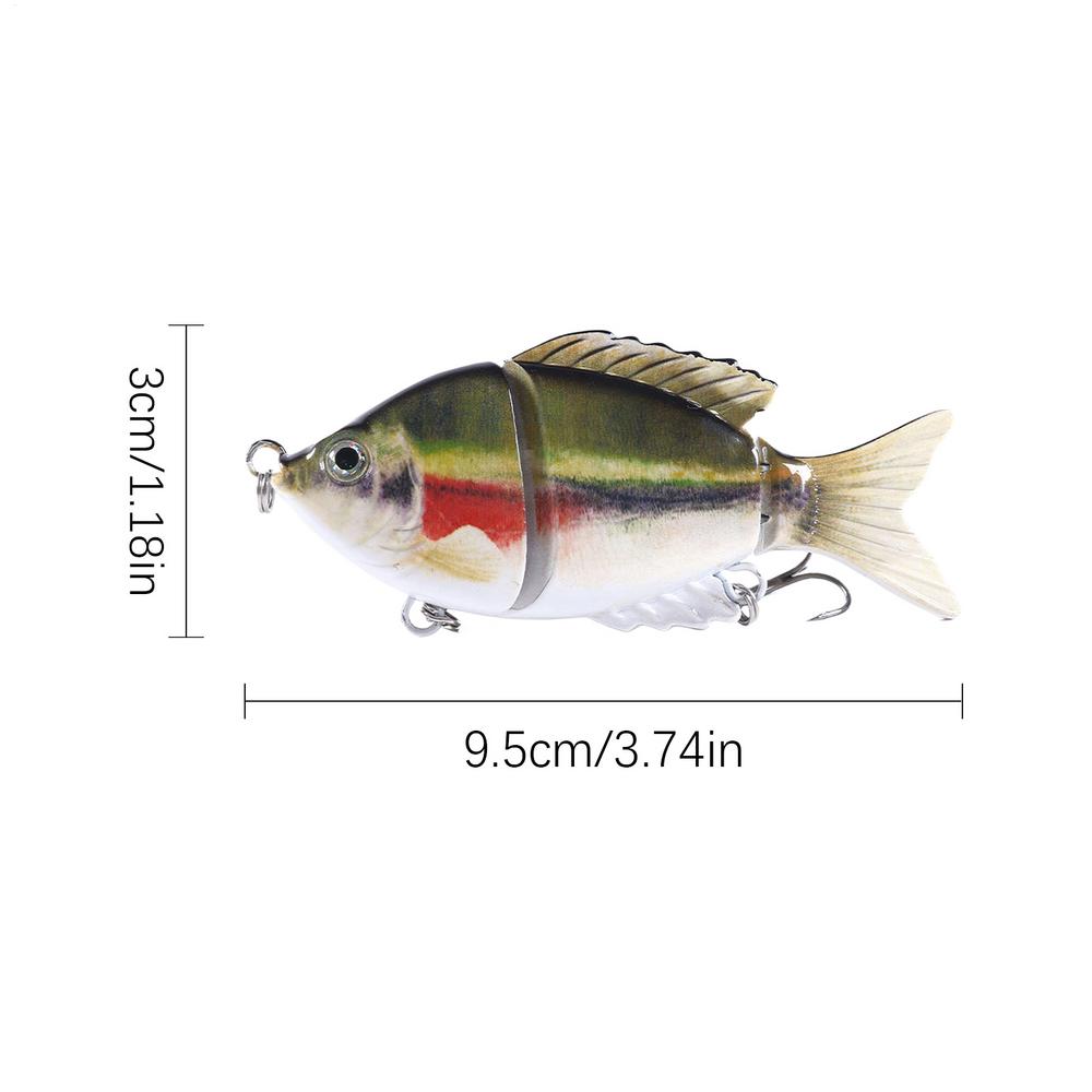 

Swimbait Fishing Lures Realistic Crank Gear With Hooks Segmented Swimbait For Outdoor Freshwater Saltwater Lake River Pond