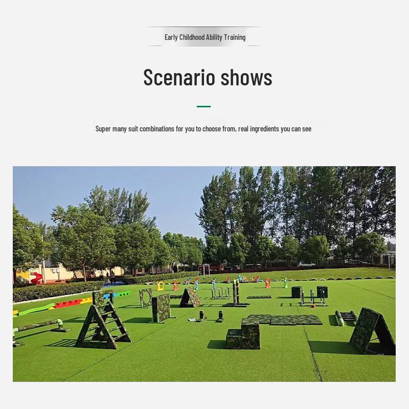 Kids Outdoor Parkour & Obstacle Course Training Equipment