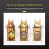 Heavy Duty U-Shaped Double Rail Steel Guide Wheel Pulley with V-Shaped Angle