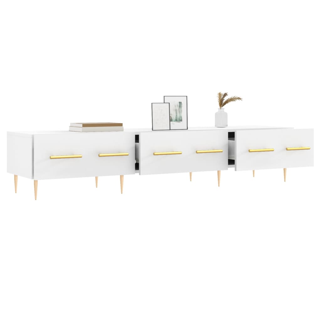 TV Cabinet White 150x36x30 cm Particleboard