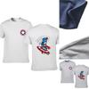 Vibrant Avengers Captain America Printed Short Sleeve Top For Every Season