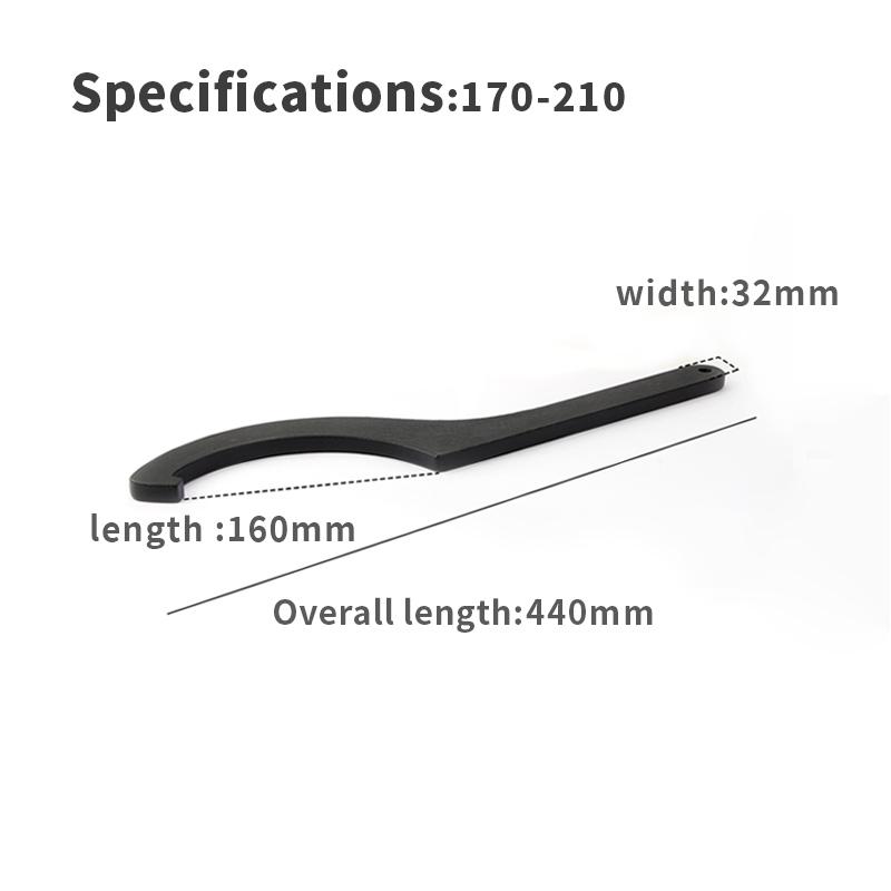 

1pcs Round Nut Hook Spanner Mill Holder Half Moon Wrench 22-26 34-36 38-42 45-52 55-62 85-105 90-95 165-170
