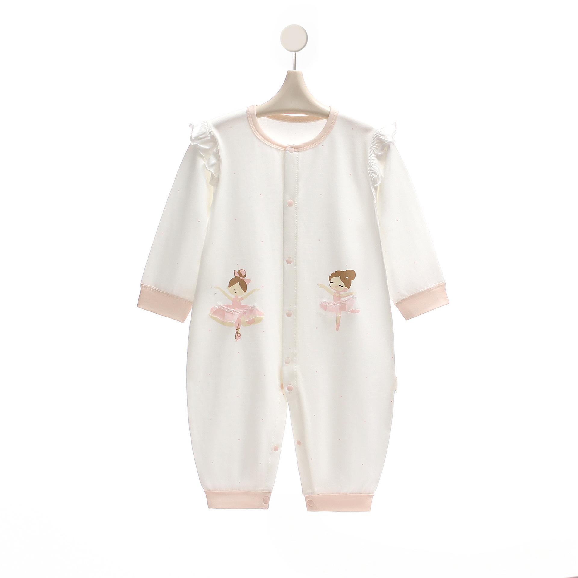 Summer Baby Cotton Long Sleeve Romper Pajamas 66cm