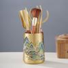 Brass Tea Ceremony Six Tools Set Gongfu Making Home Use Chinese Style Accessories