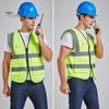 Pracovní vesta Muži Ženy Reflexní vesta Výstřih do V Bez rukávů Zapínání na zip Prodyšná noční bezpečnostní vesta