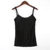 Women With Chest Pads One Camisole Thin Straps Underwear Sports Bottoming Shirt