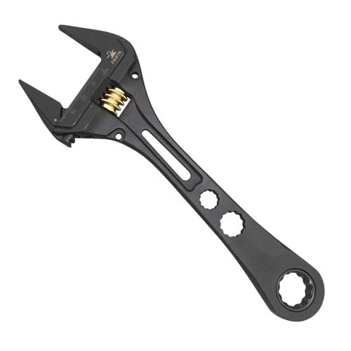 Fujiya Geared Monkey Wrench (Black and Gold), Multi-Function, Lightweight, FGL-38-BG