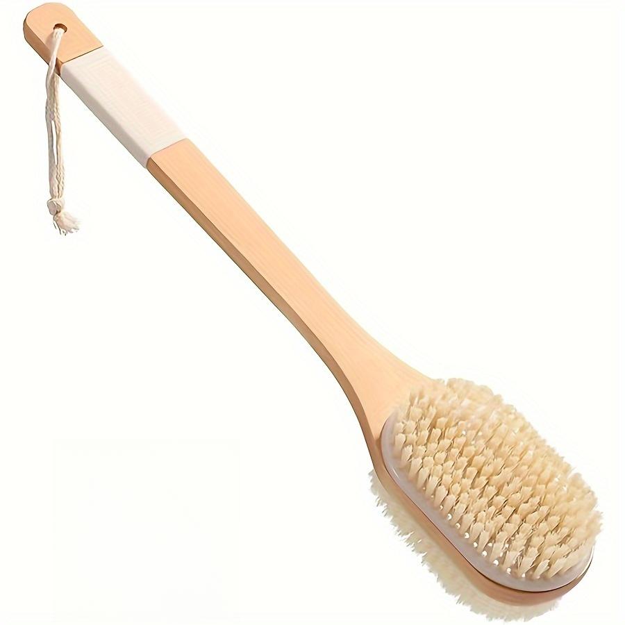Back Scrubber Body Brush, Wet and Dry Use Body Brushes for Shower, Back Brush Bath Brush Exfoliating Brush with 17in Long Handle