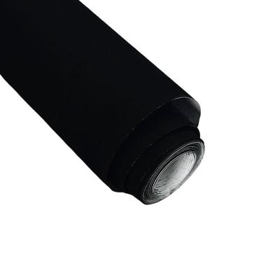 45cm*1m/3m/5m/10m Black Color Self Adhesive Flocking Fabric Sticky Leather Velvet Fabrics for Car Interior Jewellry Box Decor