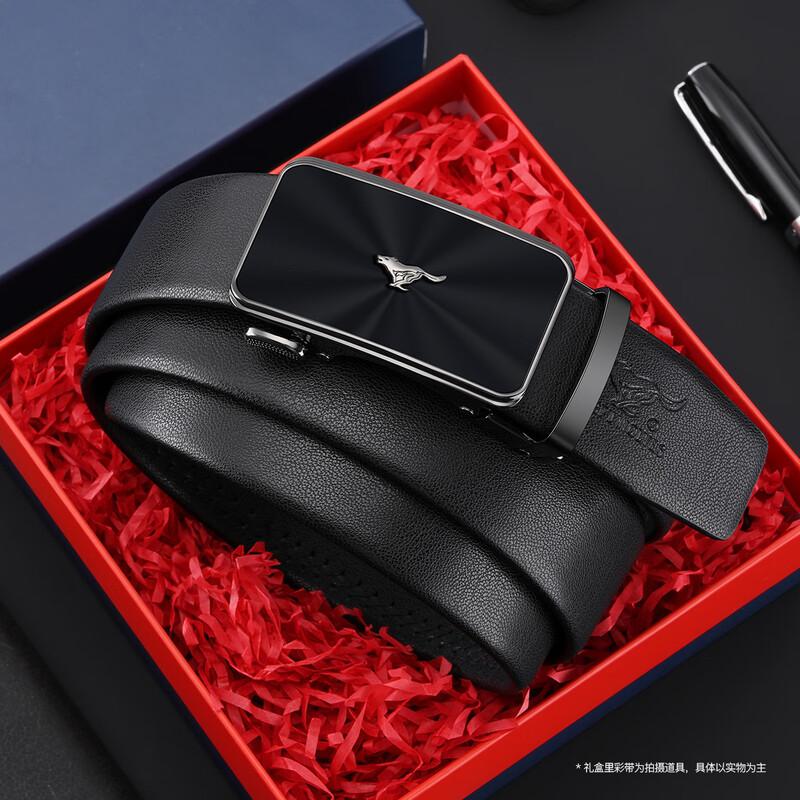 Septwolves Men s Casual Business Leather Belt with Automatic Buckle 115cm